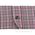 Contrast Color Slim Fit Red Checked Men Shirt